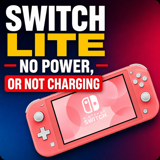 $99.99 Nintendo Switch Lite not charging or turning on repair.